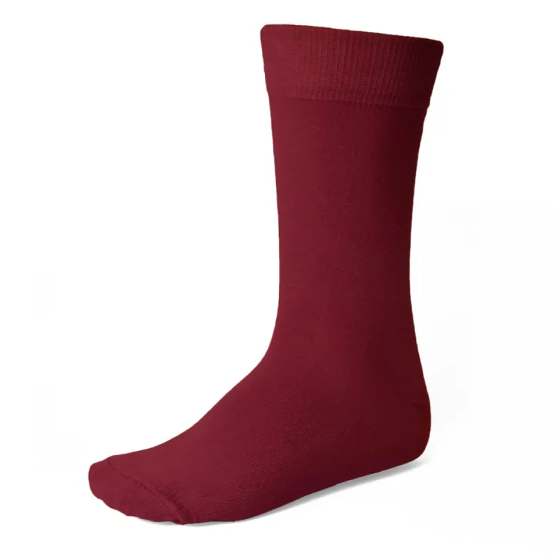 Men's Burgundy Socks sold by TieMart