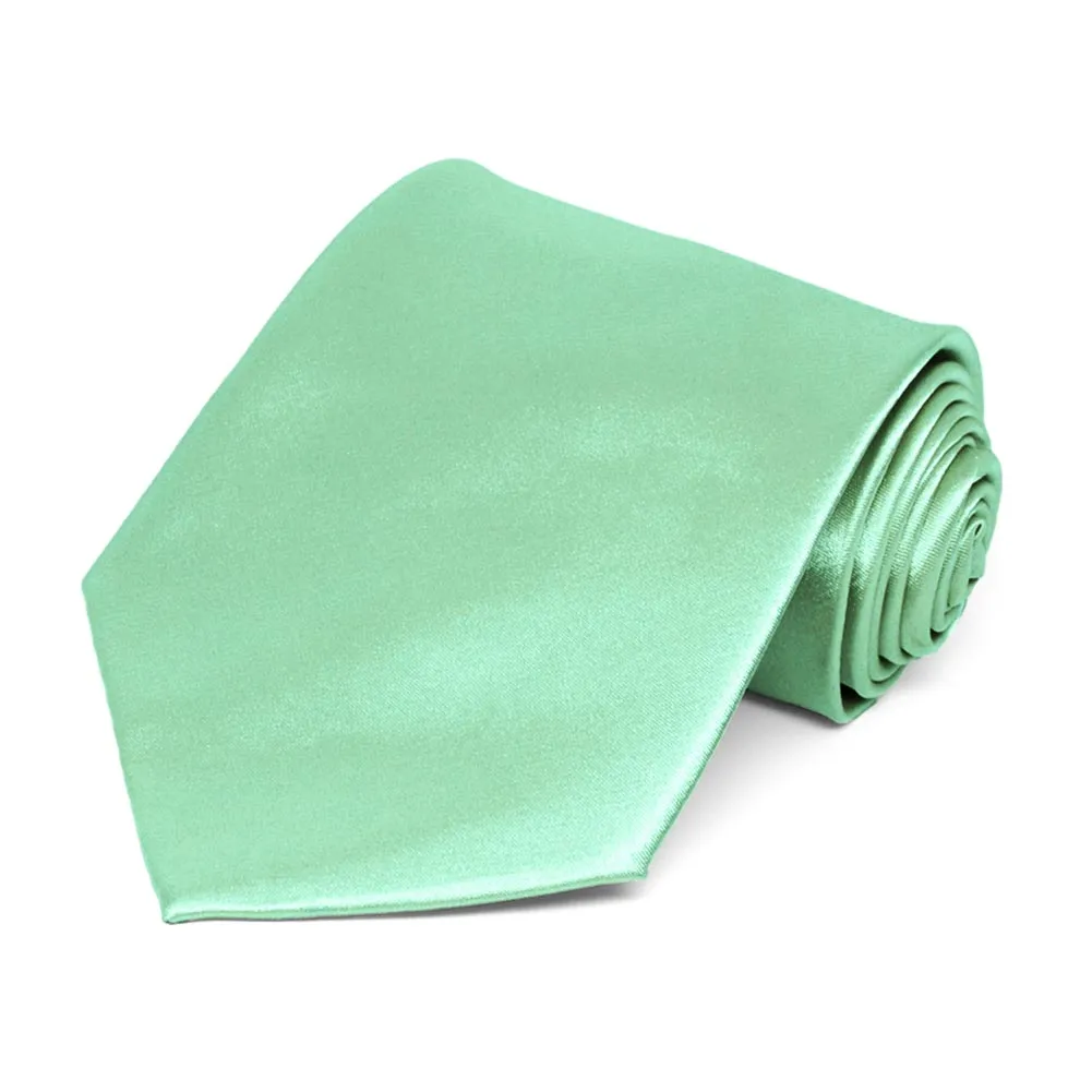 Seafoam Satin Staff Tie sold by TieMart