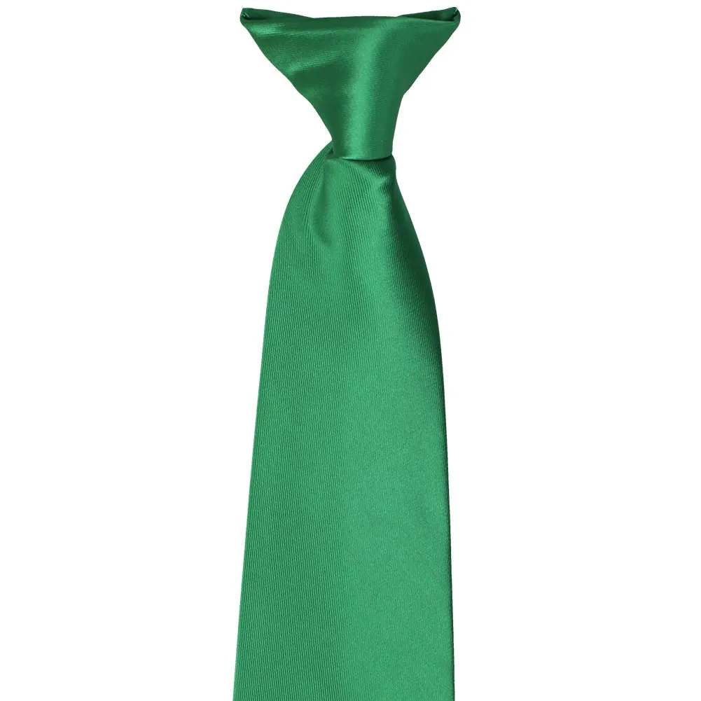 Kelly Green Solid Color Clip-On Tie sold by TieMart product image thumbnail 2