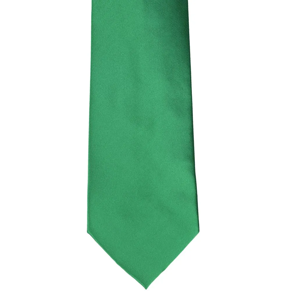 Kelly Green Solid Color Clip-On Tie sold by TieMart product image thumbnail 3