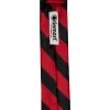 Red and Black Striped Skinny Tie, 2" Width sold by TieMart