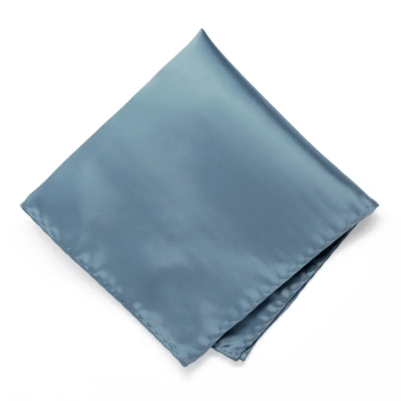 Serene Blue Premium Pocket Square sold by TieMart