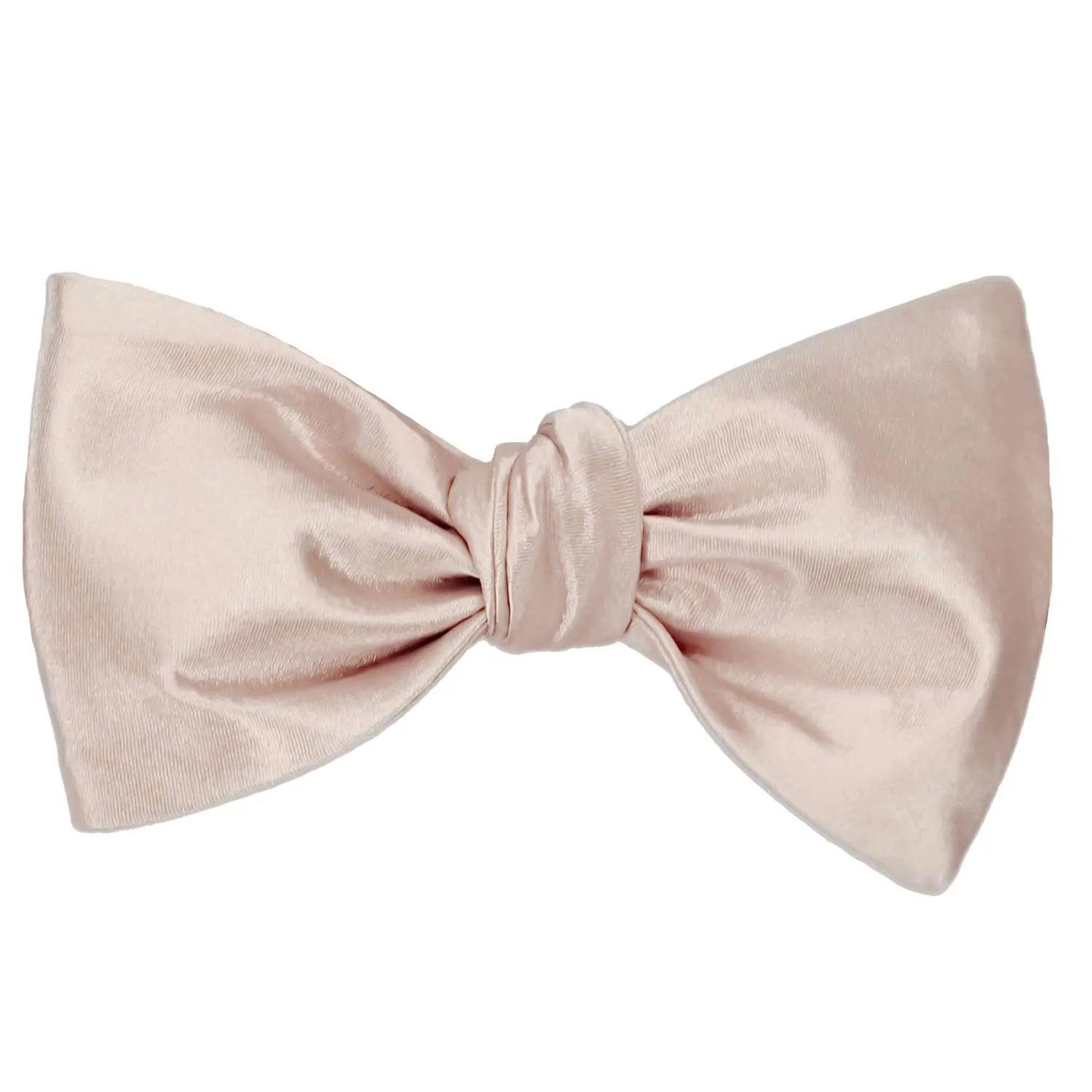 Sand Pink Self-Tie Bow Tie sold by TieMart product image thumbnail 2