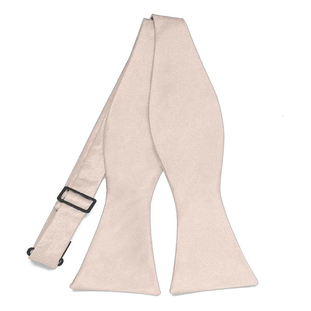 Sand Pink Self-Tie Bow Tie sold by TieMart