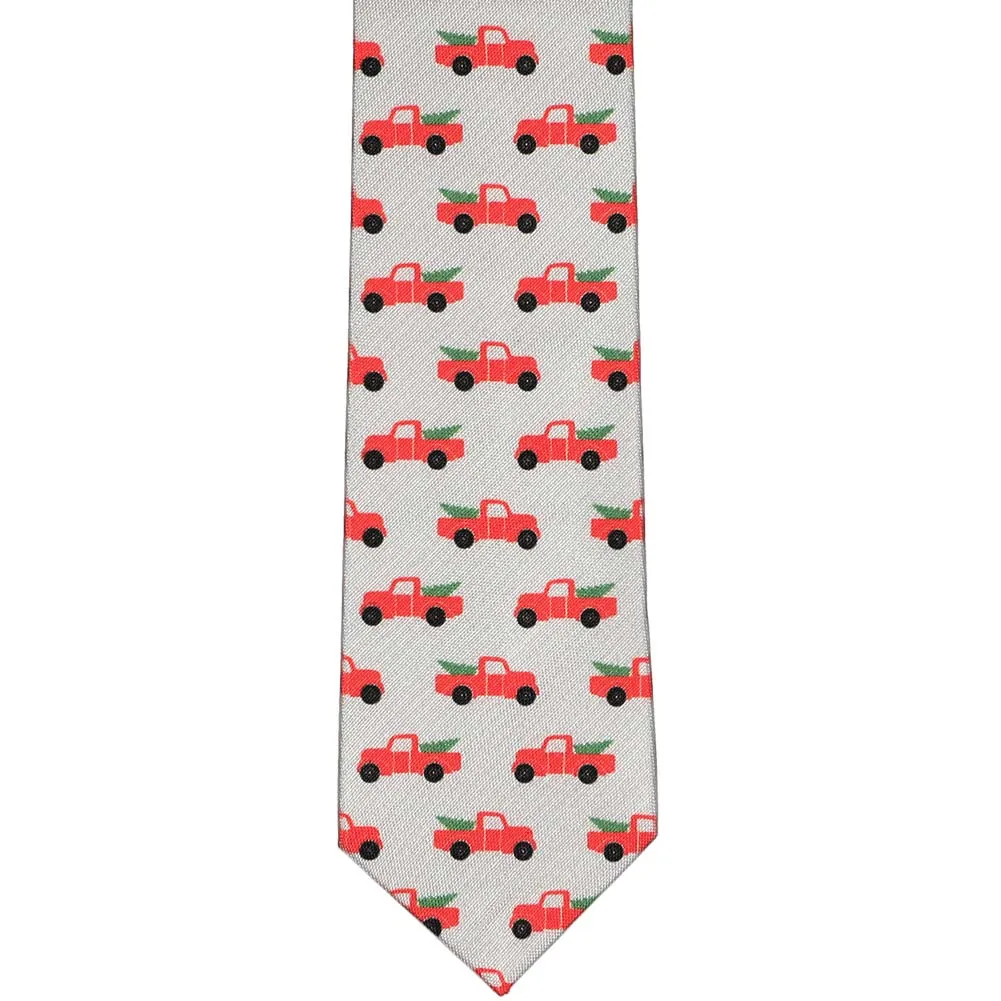 Christmas Pickup Truck Slim Necktie, 2.5" Width sold by TieMart product image thumbnail 2