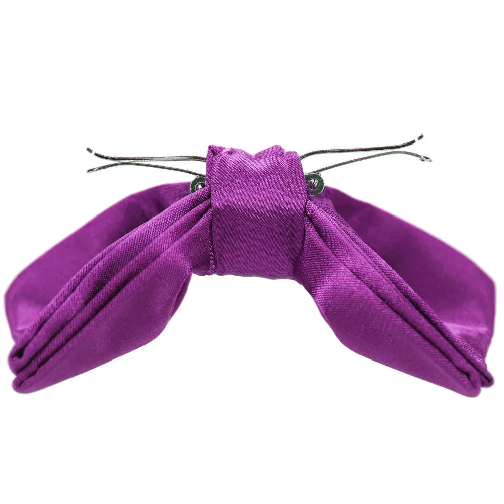 Dark Orchid Clip-On Bow Tie sold by TieMart product image thumbnail 2