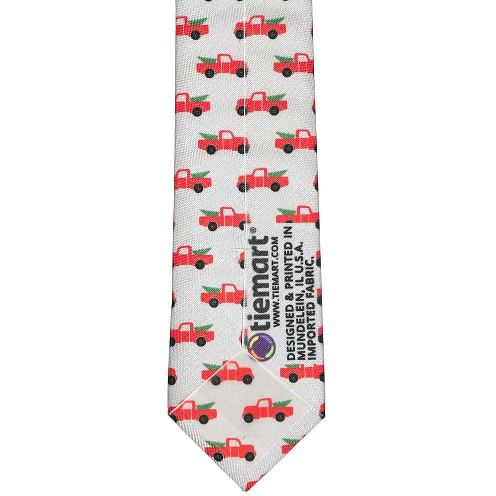Christmas Pickup Truck Slim Necktie, 2.5" Width sold by TieMart product image thumbnail 4