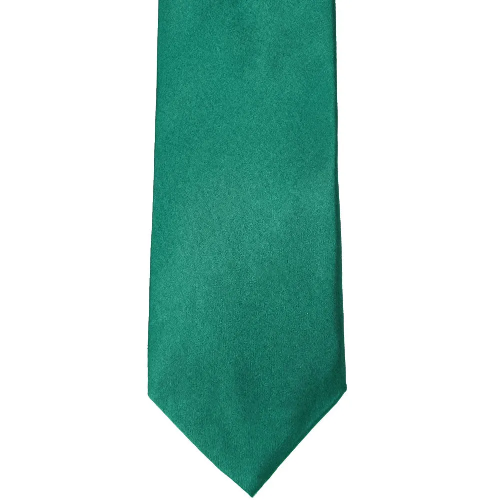 Jade Extra Long Solid Color Necktie sold by TieMart product image thumbnail 2