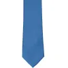 Blue Slim Solid Color Necktie, 2.5" Width sold by TieMart
