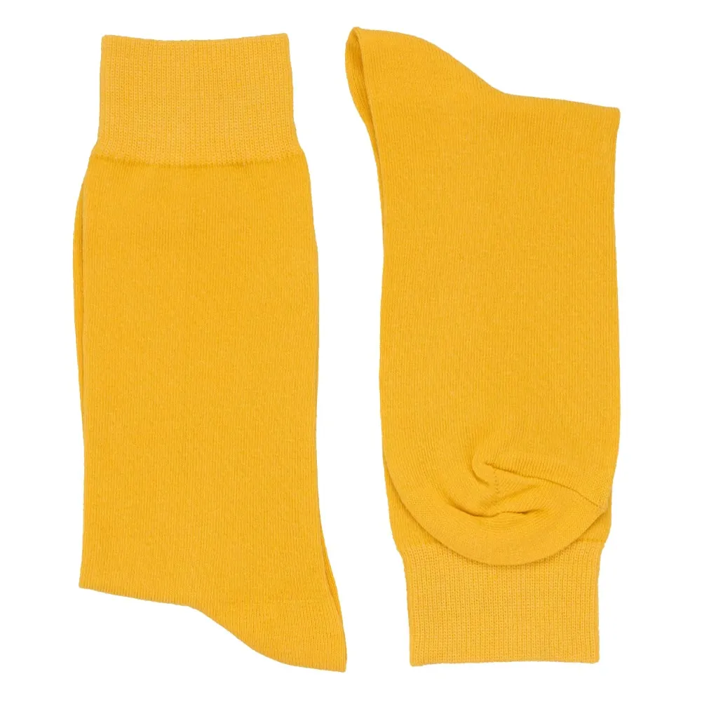 Men's Golden Yellow Socks sold by TieMart product image thumbnail 2