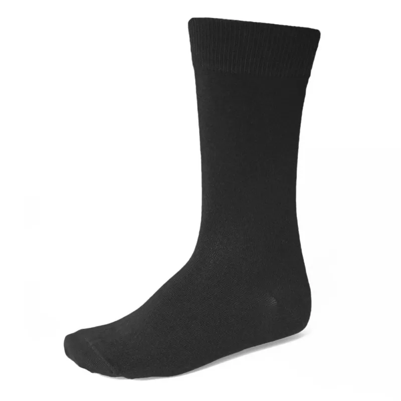 Men's Black Bamboo Dress Socks sold by TieMart