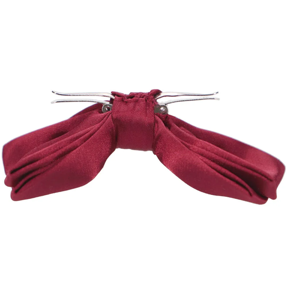 Claret Clip-On Bow Tie sold by TieMart product image thumbnail 2