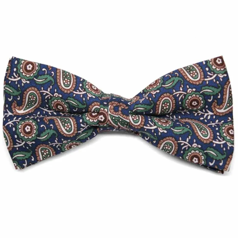 Milpitas Paisley Cotton Bow Tie sold by TieMart