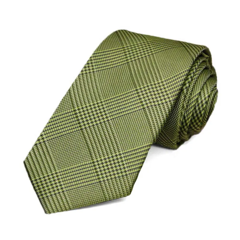 Wasabi Jamestown Glen Plaid Slim Necktie sold by TieMart