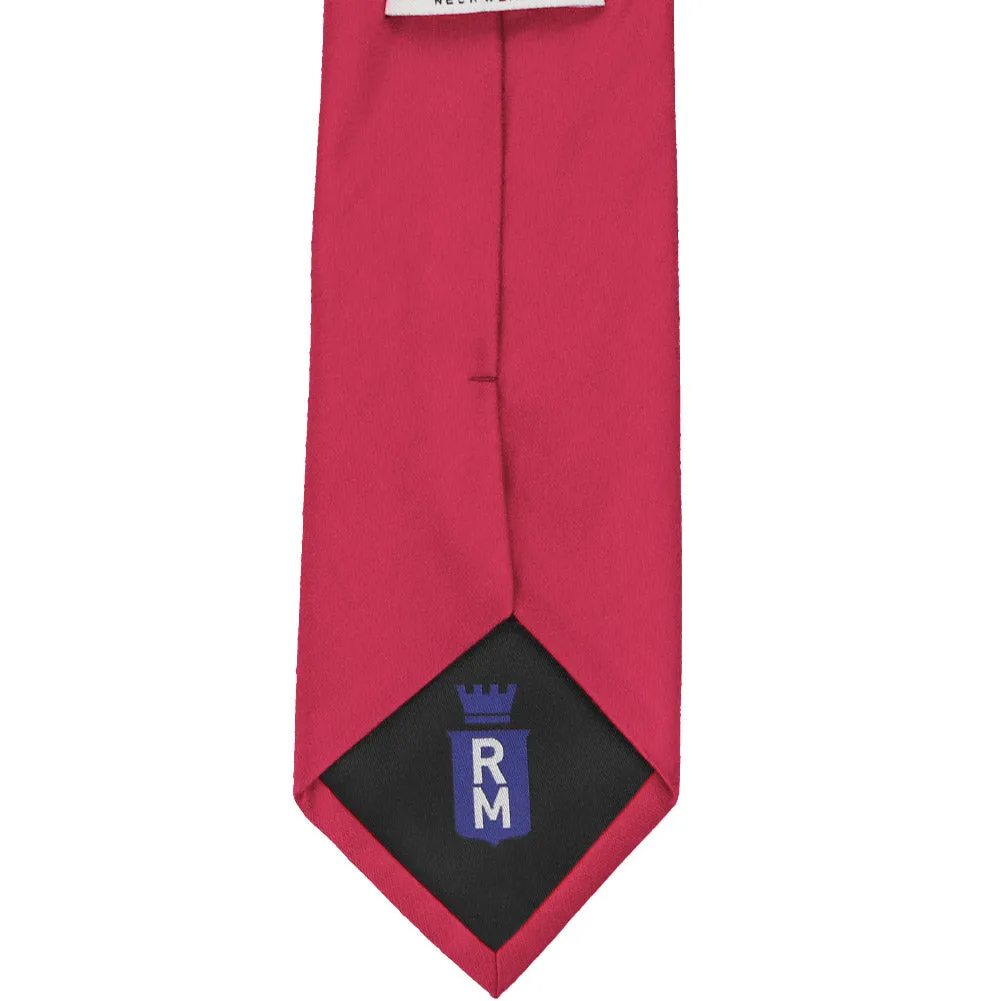 Red Cotton/Silk Necktie sold by TieMart product image thumbnail 3