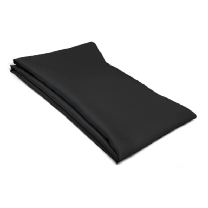 Black Solid Color Scarf sold by TieMart