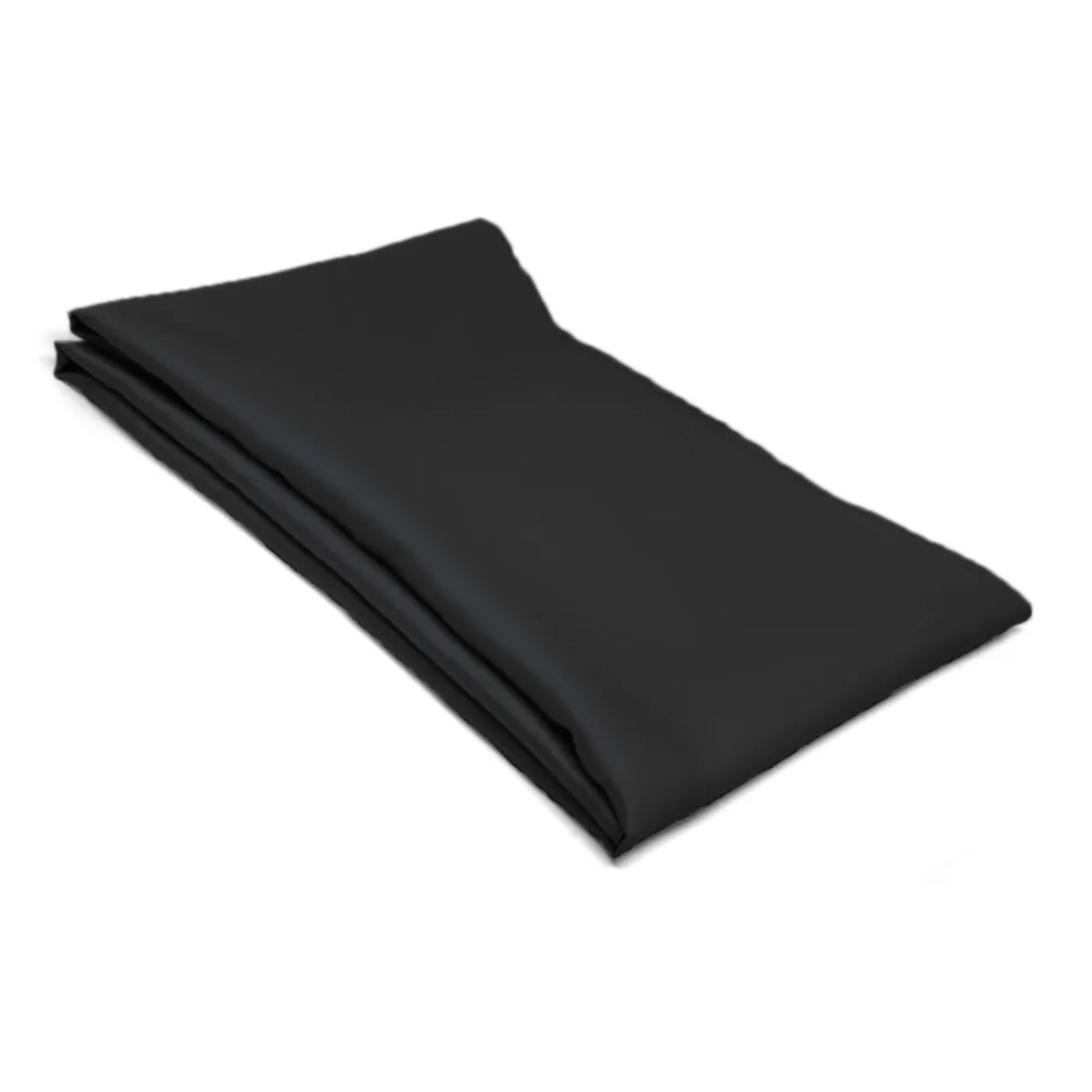 Black Solid Color Scarf sold by TieMart