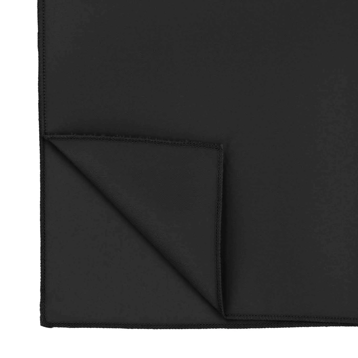 Black Solid Color Scarf sold by TieMart product image thumbnail 3