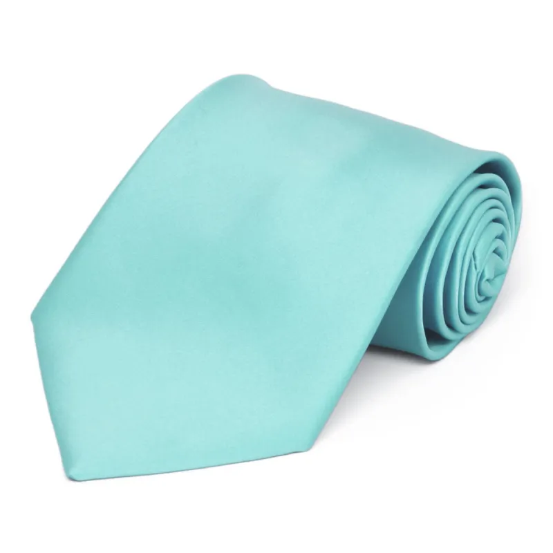 Pool Premium Extra Long Solid Color Necktie sold by TieMart