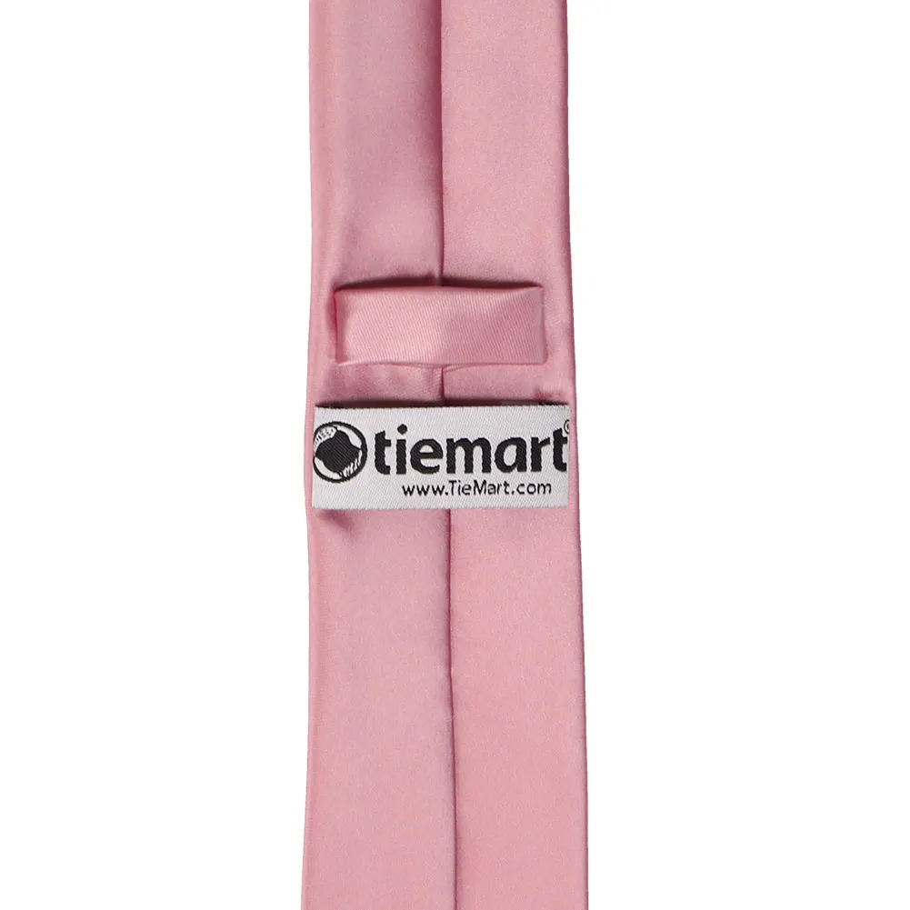Pink Champagne Premium Slim Necktie, 2.5" Width sold by TieMart product image thumbnail 3