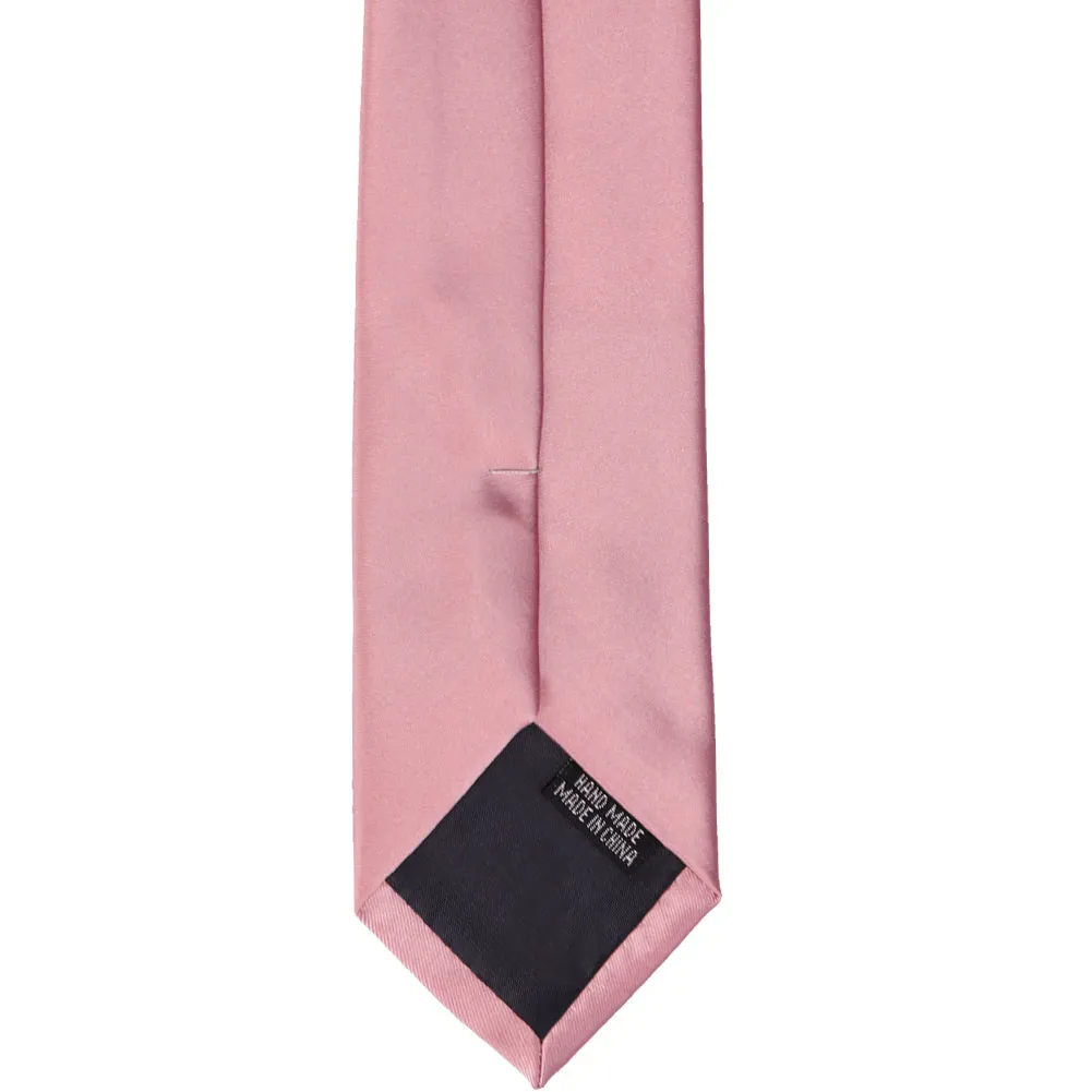 Pink Champagne Premium Slim Necktie, 2.5" Width sold by TieMart product image thumbnail 4
