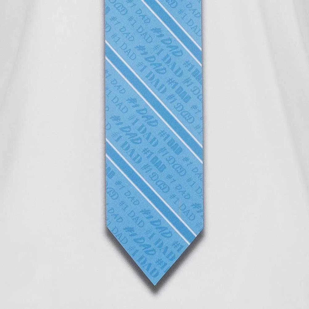 Dad Striped Necktie T-Shirt sold by TieMart product image thumbnail 2