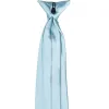 Powder Blue Solid Color Clip-On Tie sold by TieMart