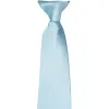 Powder Blue Solid Color Clip-On Tie sold by TieMart