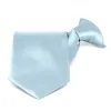 Powder Blue Solid Color Clip-On Tie sold by TieMart