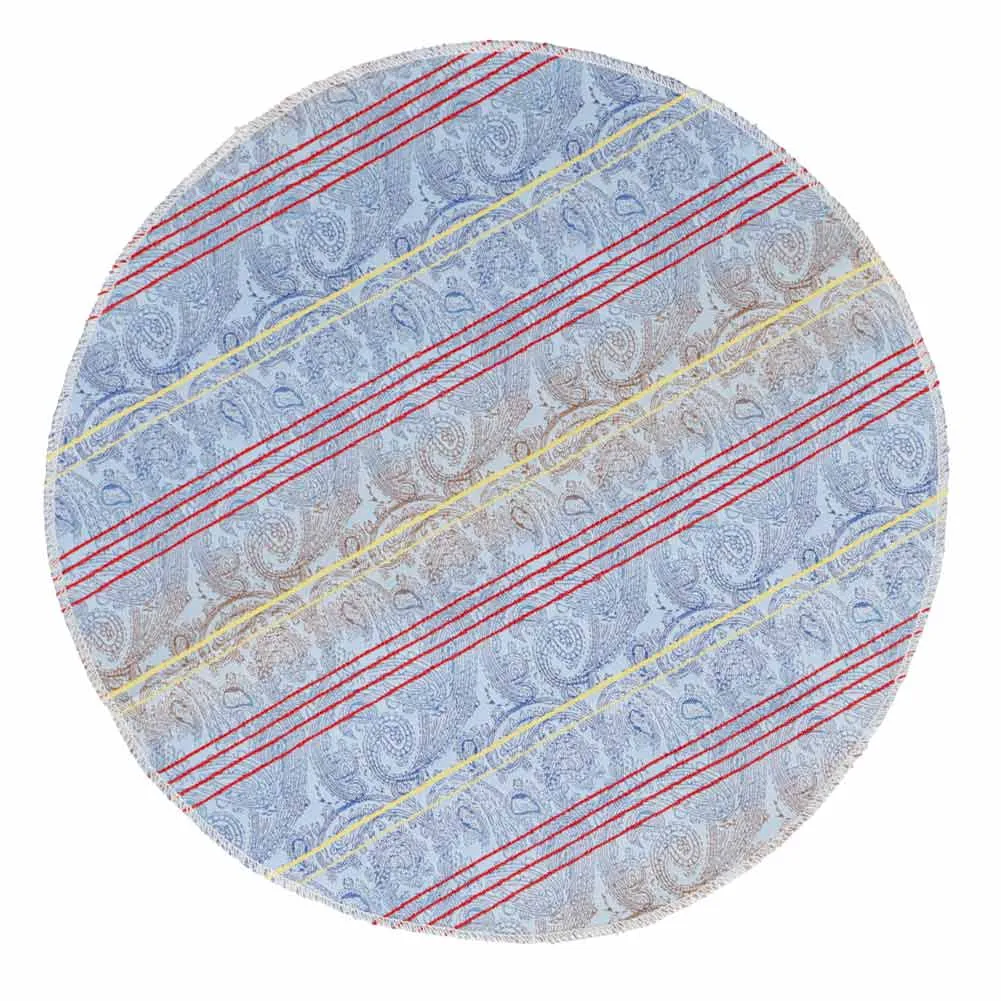 Powder Blue Alden Paisley Necktie sold by TieMart product image thumbnail 5