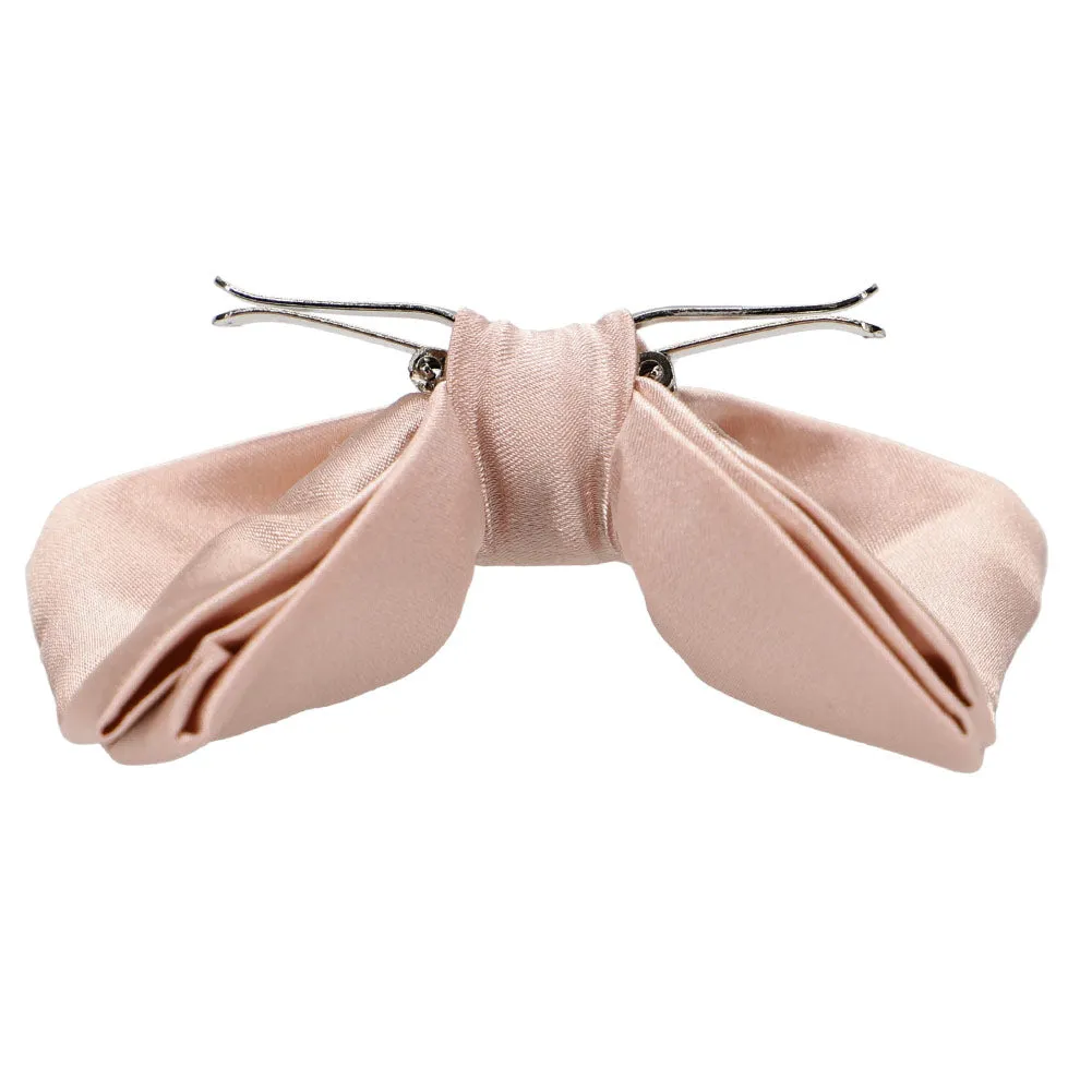 Blush Pink Clip-On Bow Tie sold by TieMart product image thumbnail 3