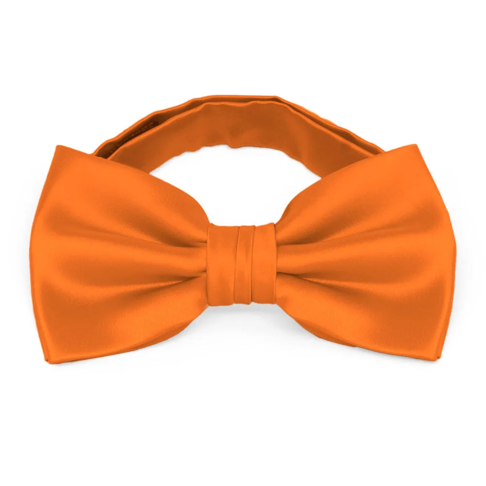 Orange Premium Bow Tie sold by TieMart