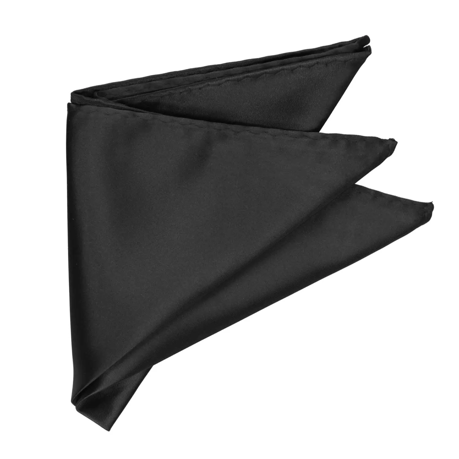 Black Premium Pocket Square sold by TieMart product image thumbnail 3