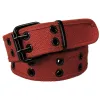 Brick Red Double Grommet Belt sold by TieMart