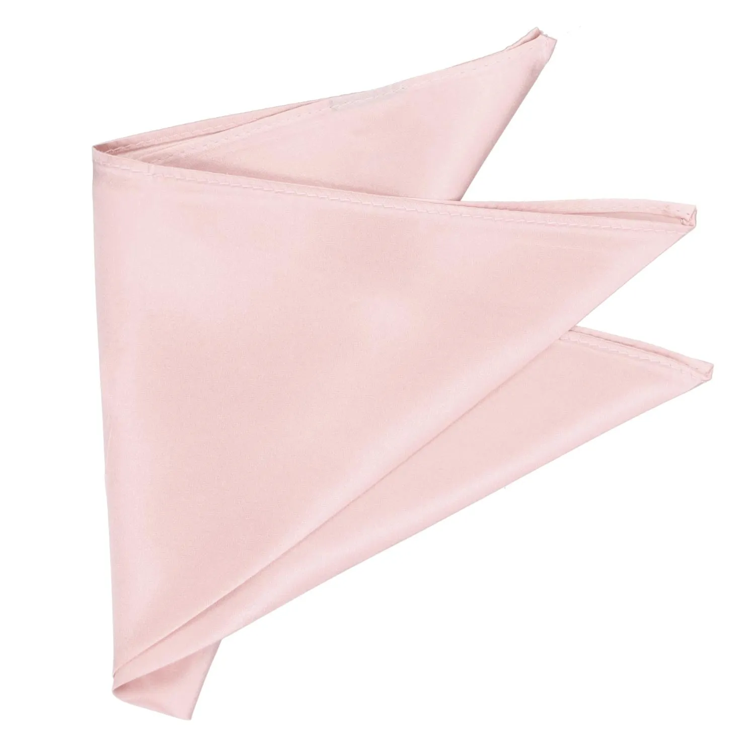 Pastel Pink Silk Pocket Square sold by TieMart product image thumbnail 3