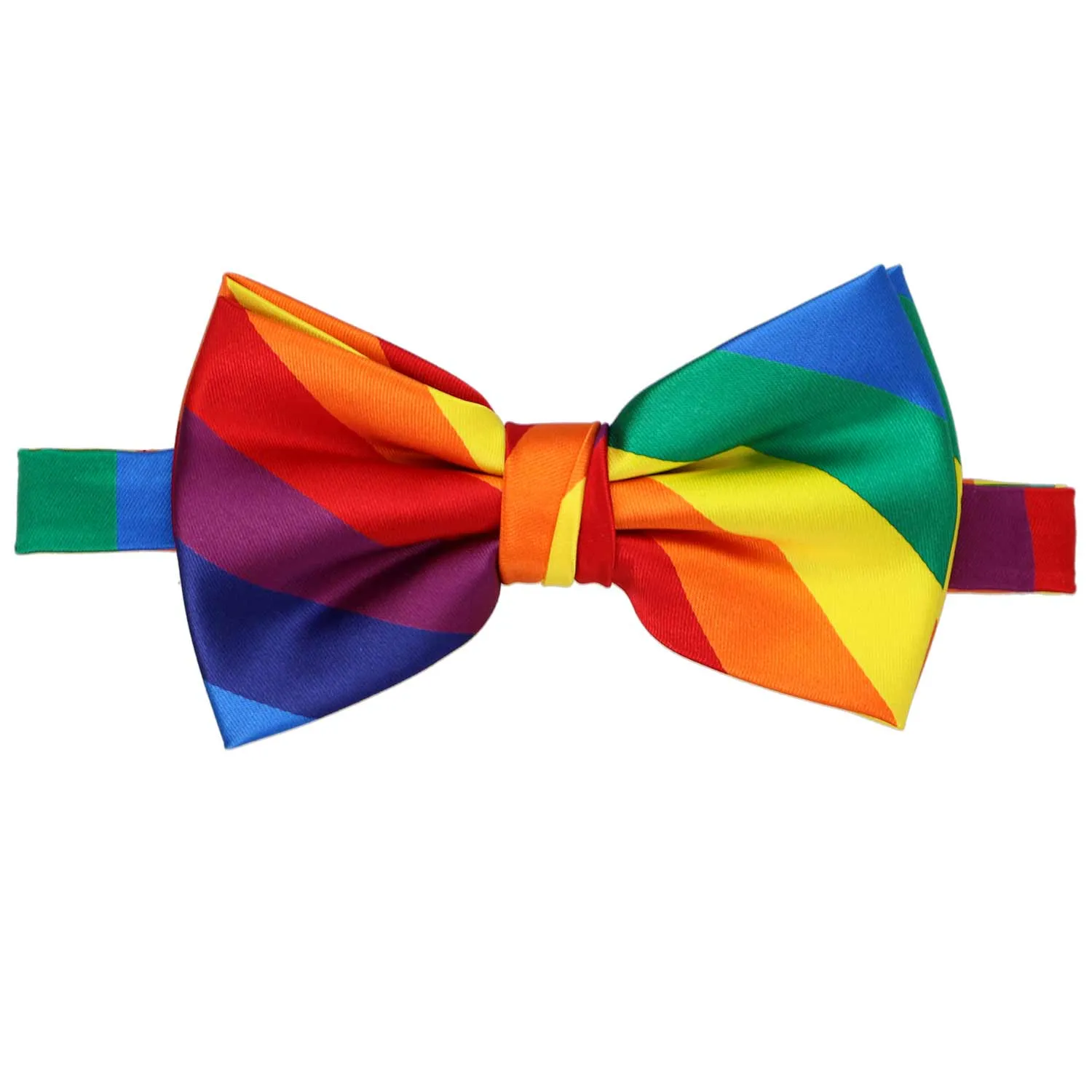 Rainbow Striped Bow Tie sold by TieMart product image thumbnail 2