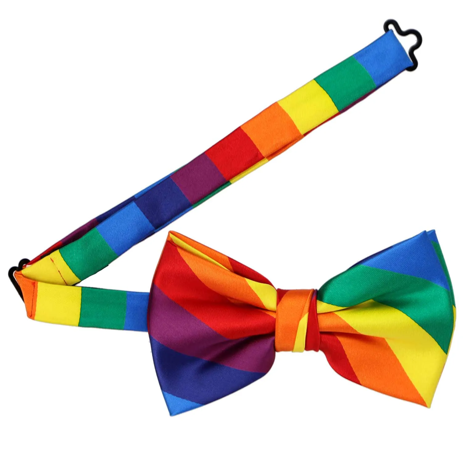 Rainbow Striped Bow Tie sold by TieMart product image thumbnail 3