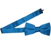 Azure Blue Band Collar Bow Tie sold by TieMart