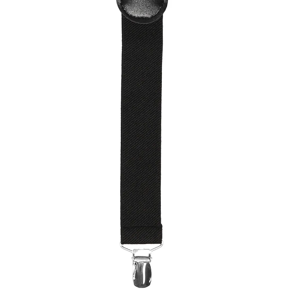 Black and Silver Striped Suspenders sold by TieMart product image thumbnail 2