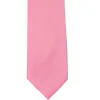 Bubblegum Pink Solid Color Necktie sold by TieMart