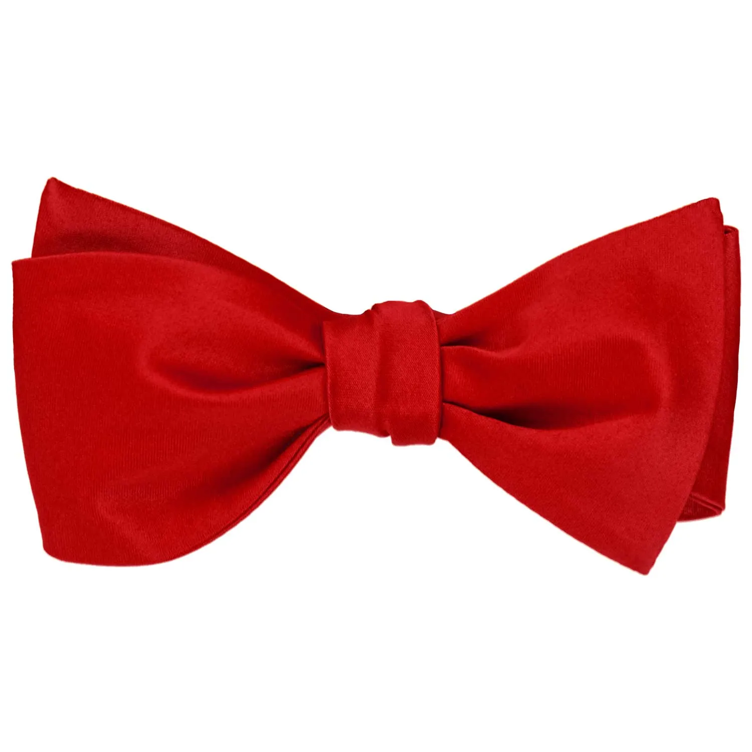 Red Self-Tie Bow Tie sold by TieMart product image thumbnail 2