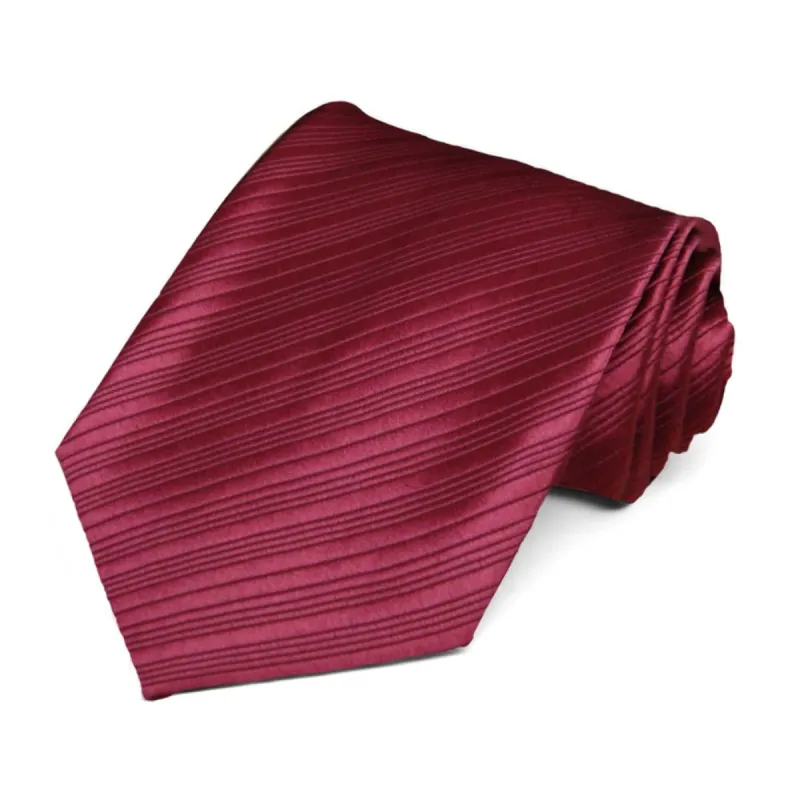 Light Burgundy Woven Ribbed Necktie sold by TieMart