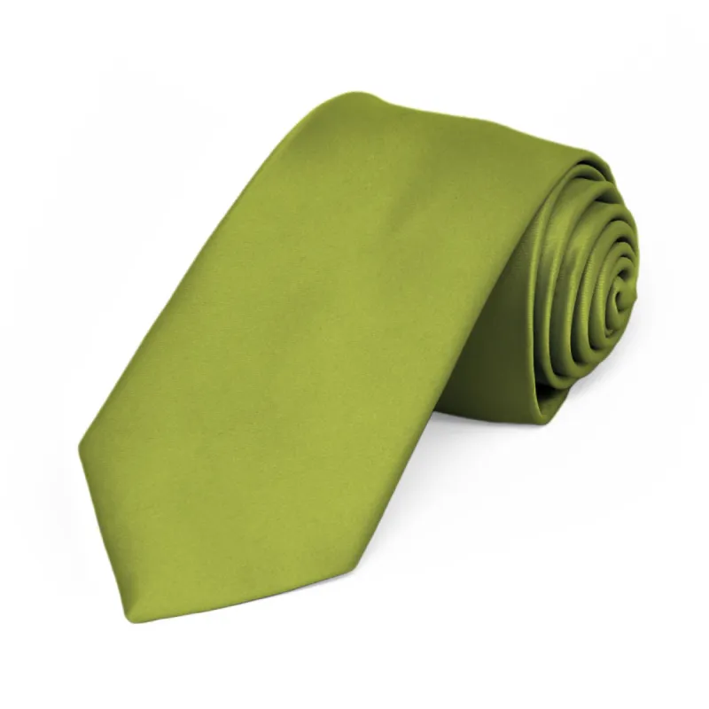 Wasabi Premium Slim Necktie, 2.5" Width sold by TieMart