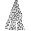 Pale Silver and Gray Etna Paisley Self-Tie Bow Tie sold by TieMart