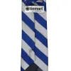 Royal Blue and Silver Extra Long Striped Tie sold by TieMart