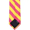 Hot Pink and Yellow Striped Tie sold by TieMart