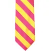 Hot Pink and Yellow Striped Tie sold by TieMart