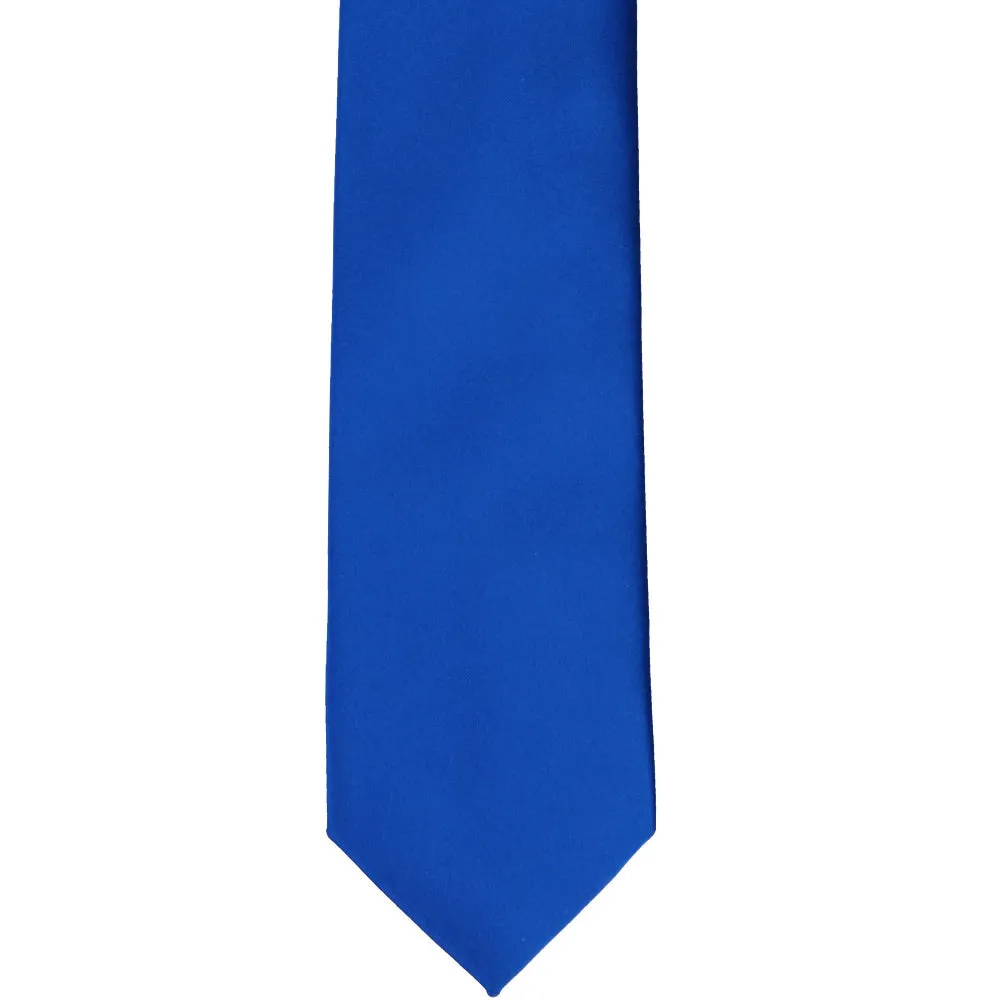Horizon Blue Premium Slim Necktie, 2.5" Width sold by TieMart product image thumbnail 2