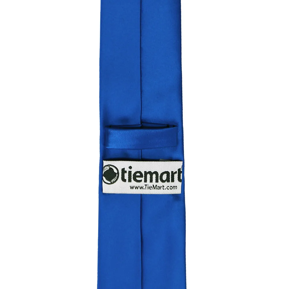 Horizon Blue Premium Slim Necktie, 2.5" Width sold by TieMart product image thumbnail 3