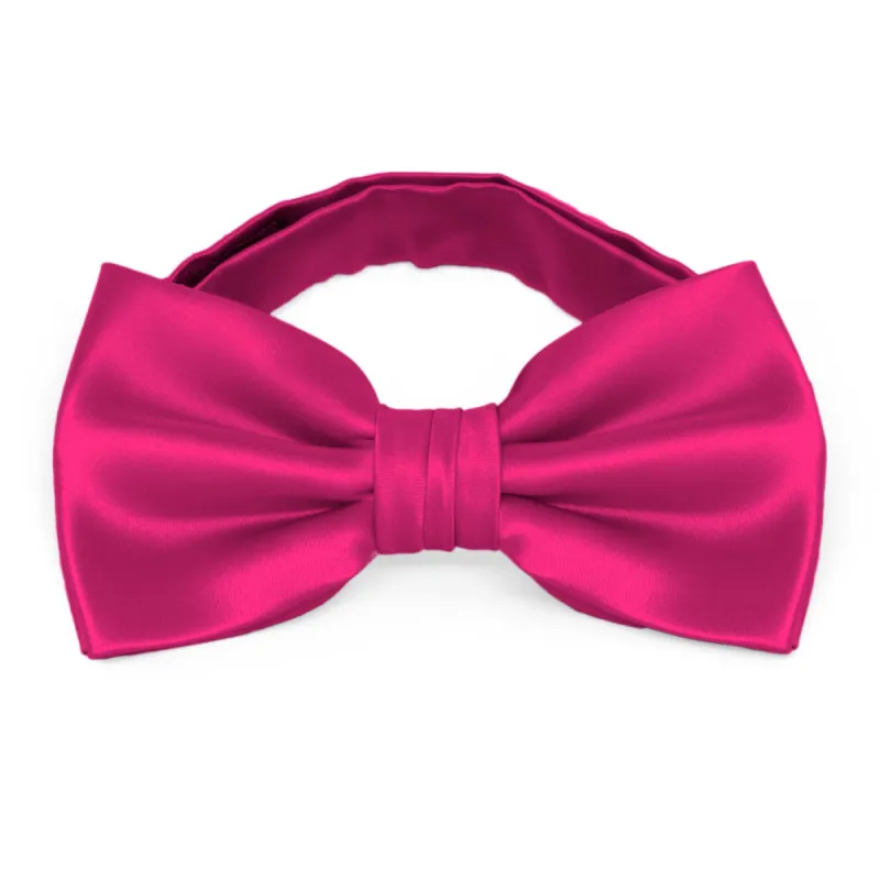 Fuchsia Premium Bow Tie sold by TieMart